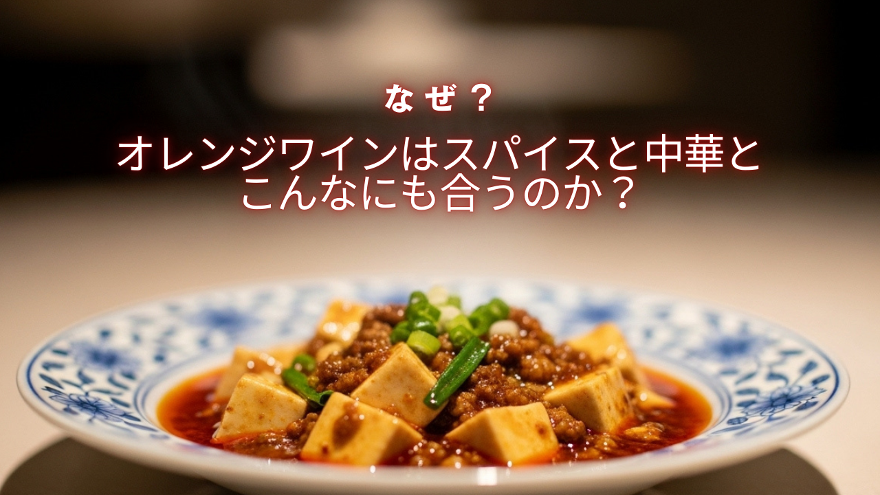 人気のオレンジワイン｜なんでスパイスと中華にこんなに相性抜群なの?