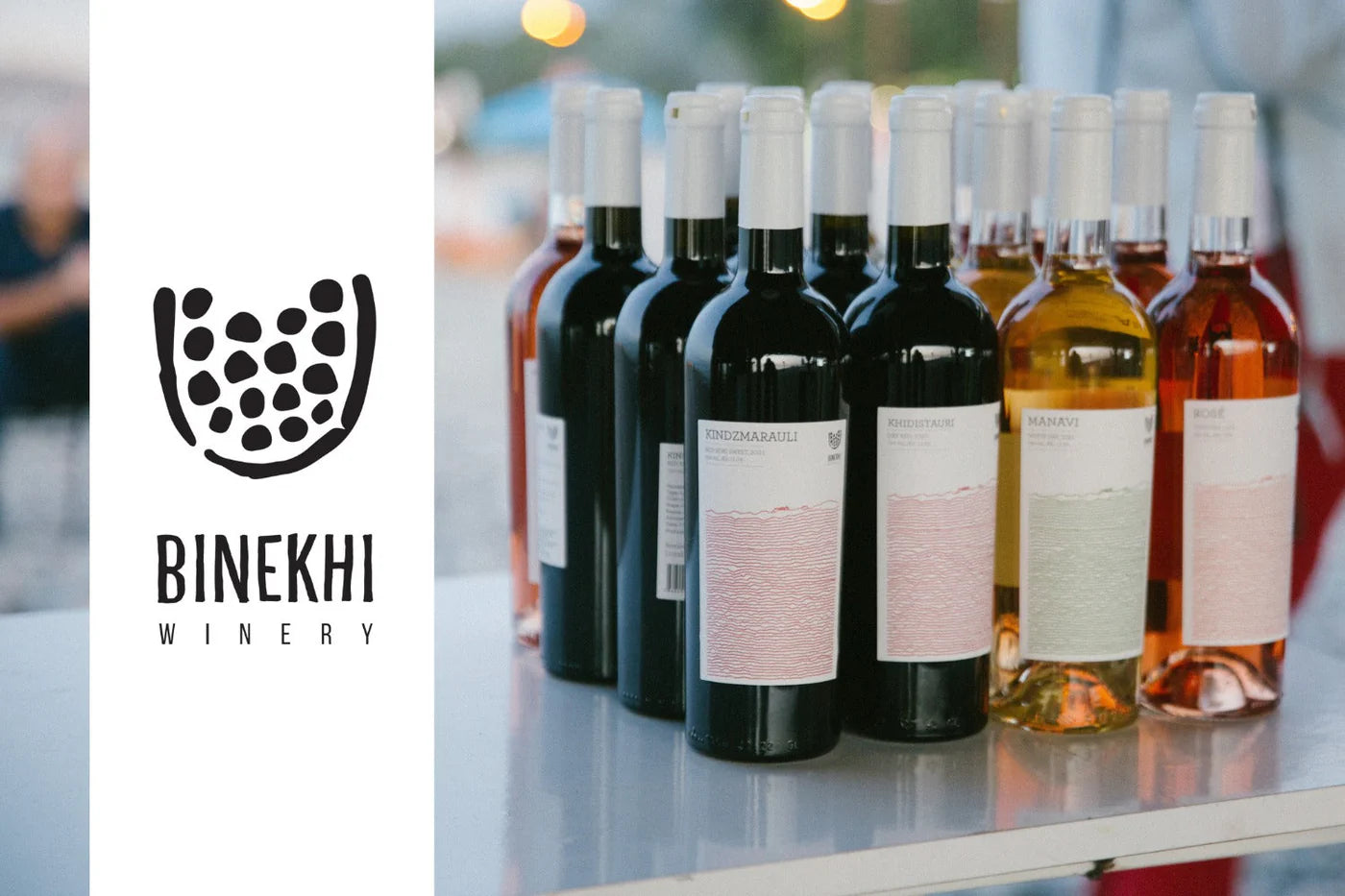 Binekhiワイナリーのロゴとジョージアワイン