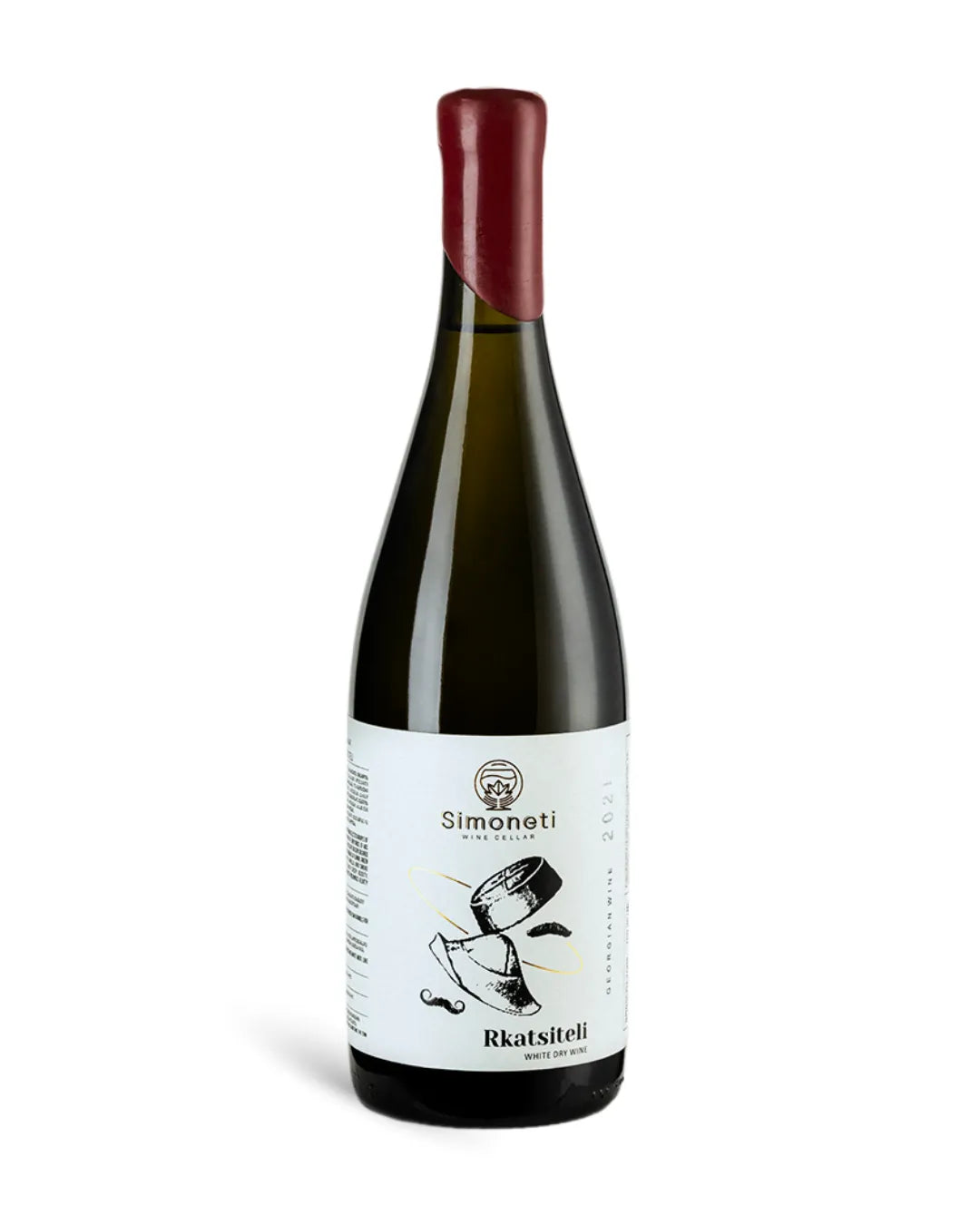 ジョージアワインのルカツィテリの白ワイン。樽熟成。