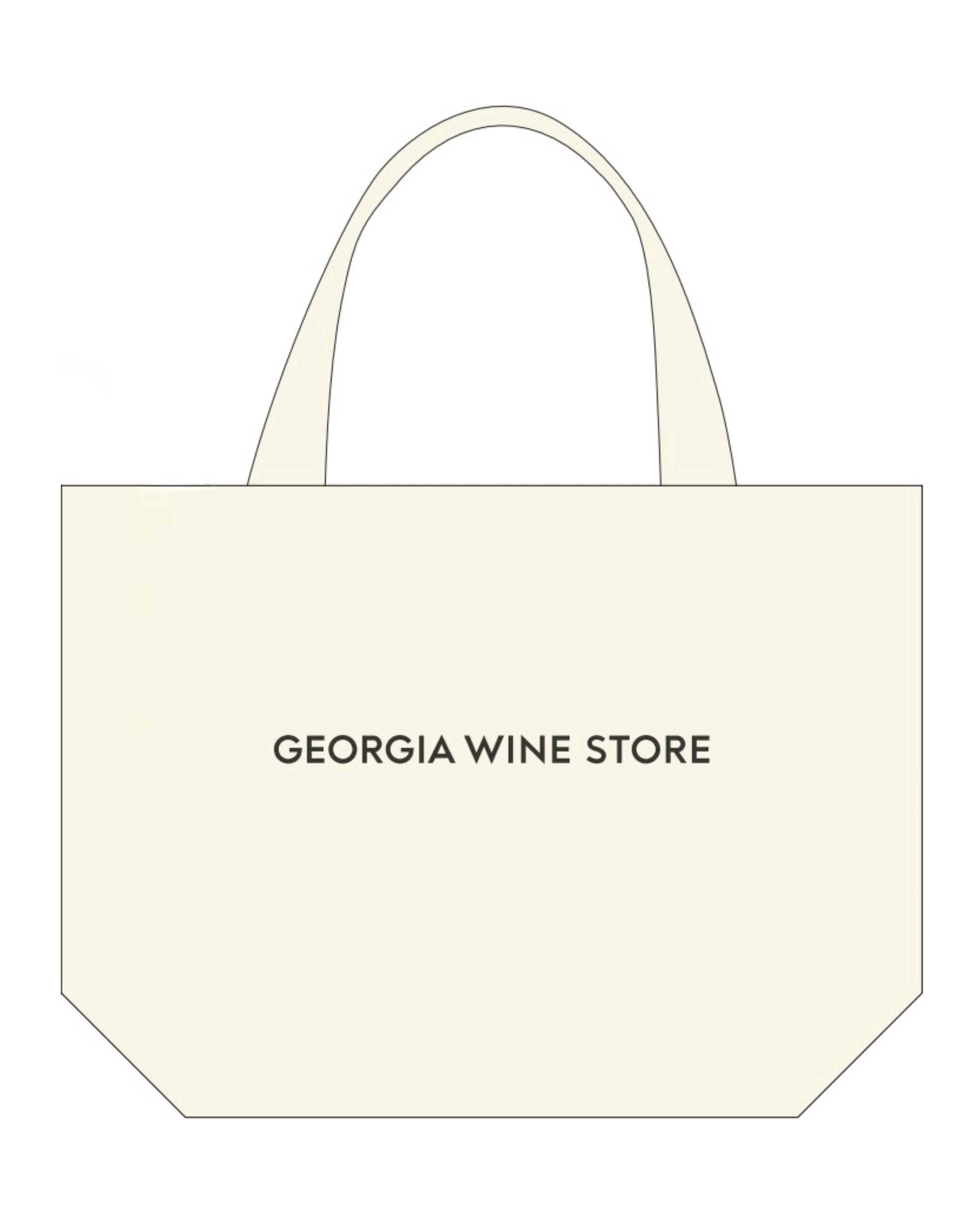ジョージアワイン通販のナチュールワインをイメ―ジしたカラーのトートバッグ
