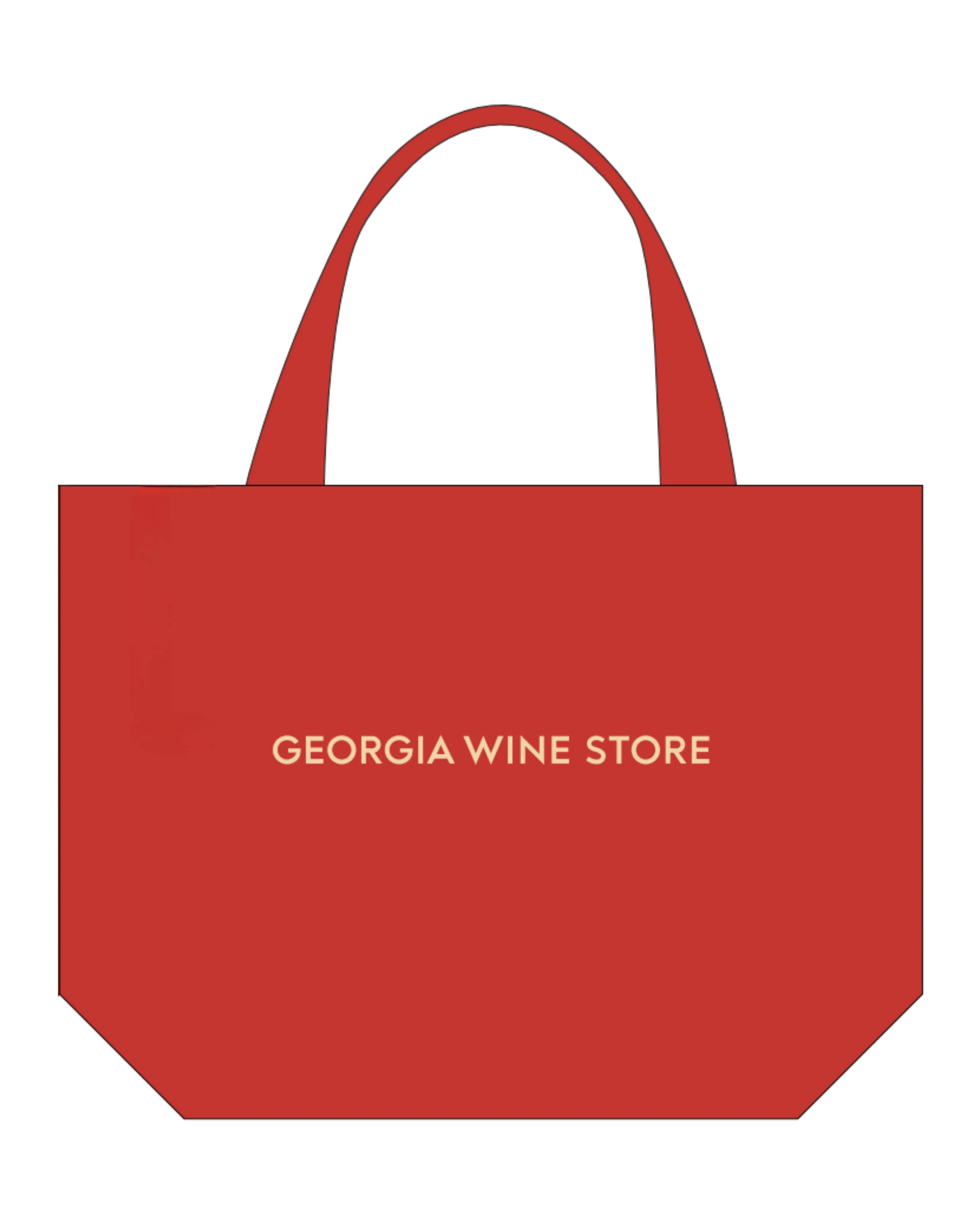 ジョージアワイン通販のオレンジワインをイメ―ジしたカラーのトートバッグ
