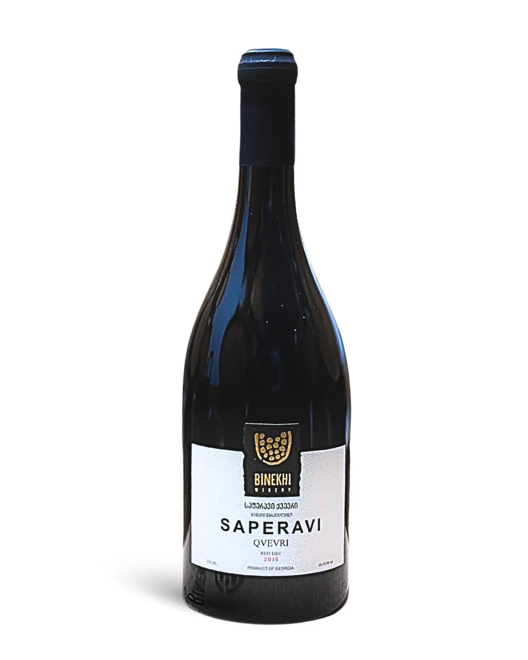 binekhiのサペラヴィのジョージアワインのボトル