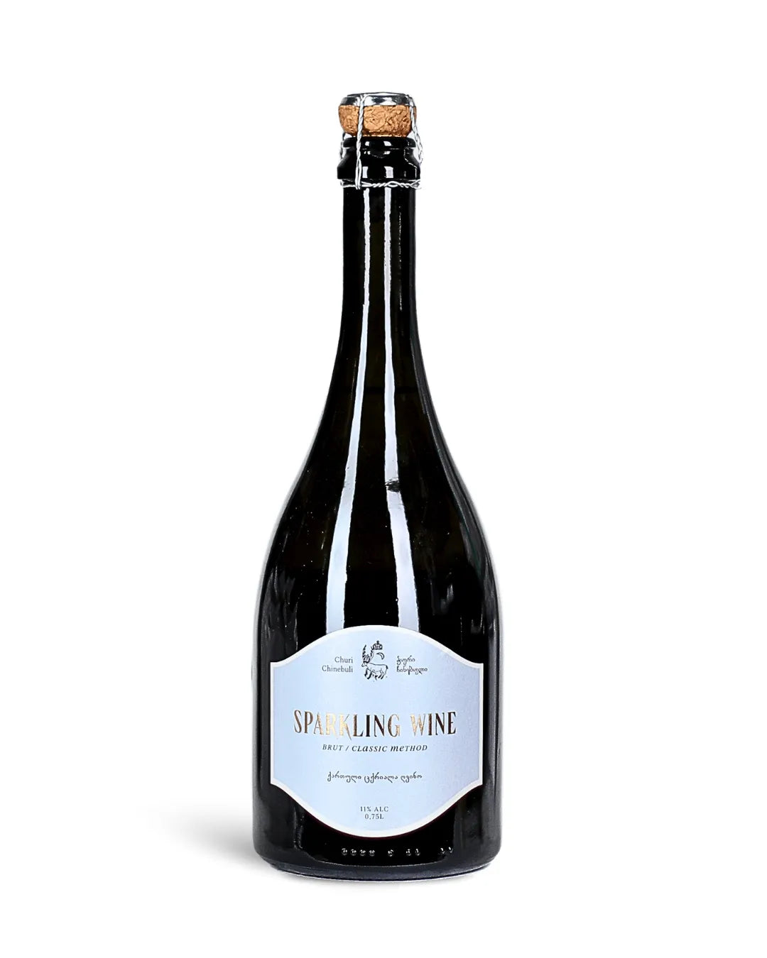 ジョージアのスパークリングワインのボトル