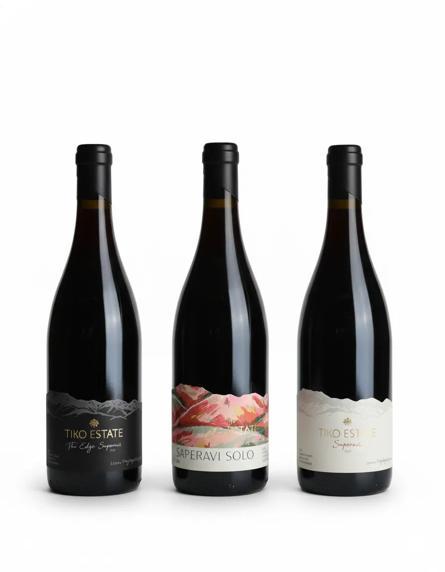 ジョージアワイン サペラヴィ 3本セット 同じ造り手の熟成飲み比べ