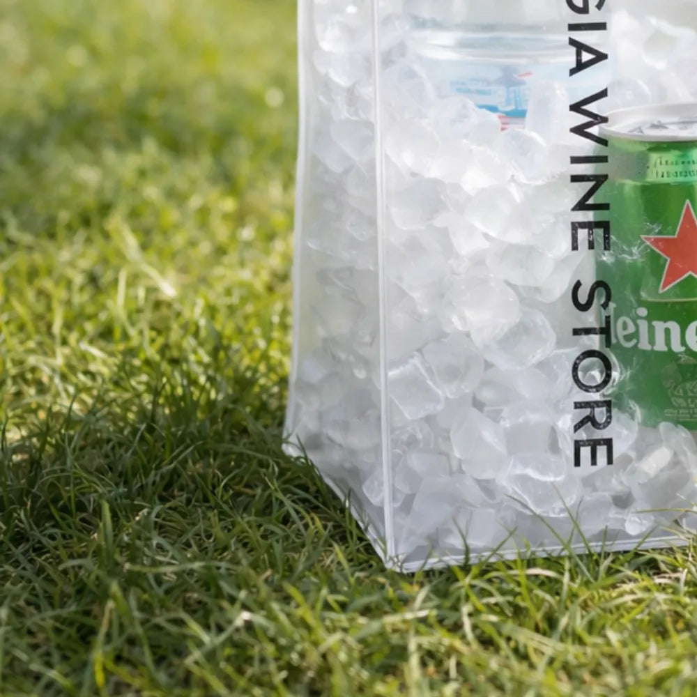 ジョージアワインストアのPVCバッグをアウトドアの使用例