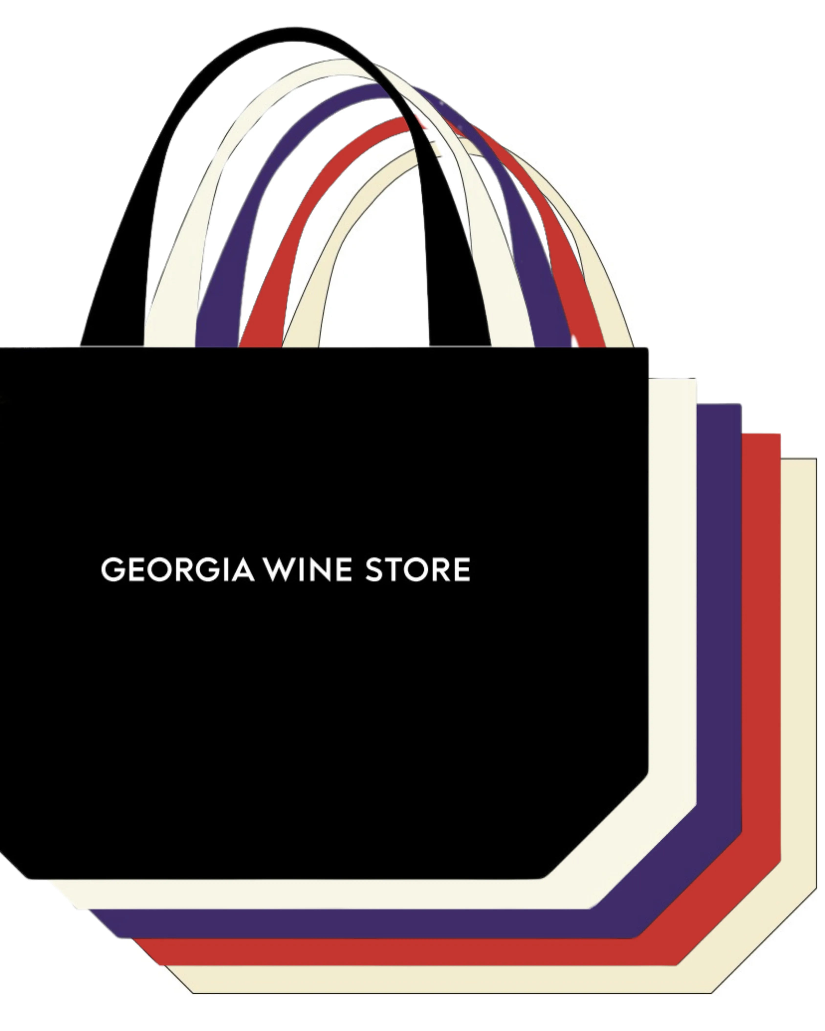 ジョージアワイン通販のトートバッグの5種類のカラー・Lサイズ