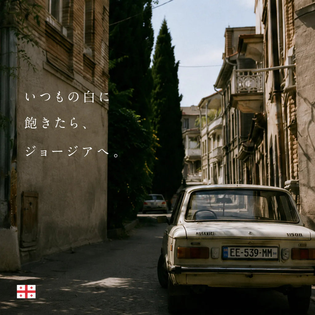 いつもの白に飽きたらジョージアへと誘うトビリシの路地とレトロな車