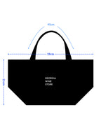 ジョージアワインの公式ストアのトートバッグのSサイズのサイズ表