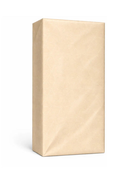 ベージュのラッピングで包んだ、公式ジョージアワインストアのワイン用2本ギフトボックス