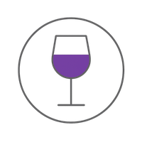 ジョージアワインの赤ワインを示すアイコン